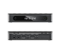 FiiO DM13 - Lettore CD stereo Bluetooth portatile multifunzione con batteria a lunga durata, supporta USB Ripping, uscite ottiche/coassiali/3,5 mm/4,4 mm (Bluetooth nero)