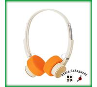 FiiO EH11 Cuffie Bluetooth On-Ear LDAC Hi-Res Bianco Arancione Stile Retrò
