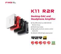 FiiO K11 DAC R2R e Amplificatore per Cuffie per Audio Domestico o PC, 6.35mm e 4.4mm Bilanciato, RCA, Coassiale, Ottico, 384kHz/24Bit