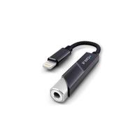 FiiO KA11 - Adattatore audio da Lightning a 3,5 mm, 32 bit/384 kHz, da Lightning a Dongle USB da 3,5 mm, amplificatore HiFi DAC per Android/iOS/Windows/Mac (nero, LT)