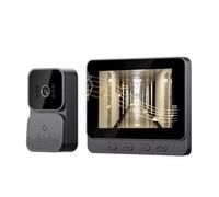 FIJHNGSF Videocamera for campanello Smart Wireless 4G Video | Citofono Inteligente Night Vision Schermo HD da 4,3 pollici for la sicurezza dell'appartamento domestico