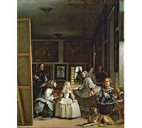 FIKAGXQGT Vintage Quadri Astratta della Poster Tela Immagini La famiglia di Iv di Diego Velazquez per Decorazioni per la Casa 60x90cm