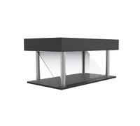 fikujap Proiettore 3D Olografico olografico, piramidi per ologrammi 3D Display per proiettore Cellulare Virtual Reality Virtual Reality Kids Tower Black Triangle Tower, Black