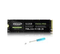 Fikwot FN501 Pro SSD NVMe da 512GB - Unità a stato solido interna M.2 2280 PCIe Gen3 x4 con adesivo di raffreddamento in grafene, Fino a 3500MB/s, Cache SLC, Compatibile con laptop e PC desktop