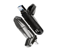 Fikwot FU386 SSD Portatile 256GB, USB 3.2 Gen2 fino a 550MB/s, Alta Velocità, SSD Esterna con USB A e Tipo-C, Compatibile con iPhone 15/16, Android, PC e Mac