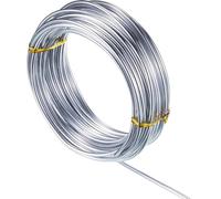Fil Artisanal Pliable - Fil D'aluminium Souple De Couleur Argent | Fil Artisanal Souple Transparent | Fil D'aluminium Argenté Flexible Résistant À La Rouille | Fil Artisanal En Aluminium Argenté | Fil