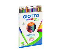 Fila 040086.05 Pastelli Giotto Stilnovo Bicolore, 18 Pezzi
