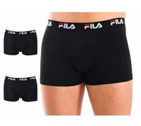 Fila 2 o 3 Pezzi Boxer Uomo Cotone Elasticizzato - Boxer Uomo Cotone - Mutande (S, 2 Pezzi Nero)