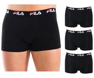 Fila 2 o 3 Pezzi Boxer Uomo Cotone Elasticizzato - Boxer Uomo Cotone - Mutande (S, 3 Pezzi Nero)