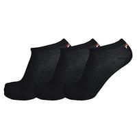 Fila 3 paia di calzini invisible sneaker socks calze unisex 35-46 - colori multipli: Color: Black | Size: 35-38