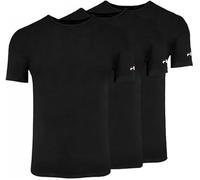 FILA 3 T-Shirt Uomo Maglie Intime Cotone Bielastico Nero e Assortito Moda Egidio (IT, Testo, XXL, Regular, Regular, Nero)