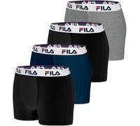 FILA 4 Boxer Uomo Cotone Comfort Stile Sportivo