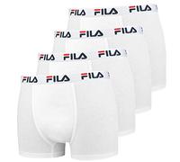 Fila 4 Pacco Convenienza Uomo Boxer - Logo Pants - Monocolore - Molti Colori - Bianco, XL - 4 Pack