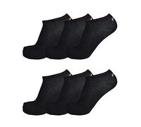 FILA Unisex Invisble Plain 3 Pack calzini neri (35 - 38 EU)