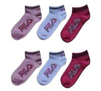 FILA 6 PAIA CALZINI CORTI, FANTASMINI PER BAMBINA E RAGAZZA IN COTONE, TAGLIE DALLA 23 ALLA 38, SPORT E TEMPO LIBERO, COLORI ASSORTITI (IT, Numero, 35, 38, ART F1428_ 6 PAIA ASSORTITI)