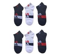 Fila 6 PAIA CALZINI CORTI, FANTASMINI PER BAMBINI E RAGAZZI IN COTONE, TAGLIE DALLA 23 ALLA 38, SPORT E TEMPO LIBERO, COLORI ASSORTITI (IT, Numero, 31, 34, ART F1424_ 6 PAIA ASSORTITI)