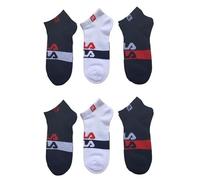 FILA 6 PAIA CALZINI CORTI, FANTASMINI PER BAMBINI E RAGAZZI IN COTONE, TAGLIE DALLA 23 ALLA 38, SPORT E TEMPO LIBERO, COLORI ASSORTITI (IT, Numero, 35, 38, ART F1424_ 6 PAIA ASSORTITI)