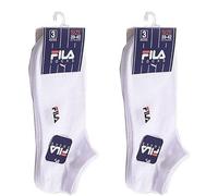 Fila 6 PAIA CALZINI FANTASMINI IN COTONE MERCERIZZATO UNISEX UOMO DONNA E RAGAZZI, TAGLIE E COLORI ASSORTITI (IT, Numero, 43, 46, Regular, Regular, 6 PAIA BIANCO)