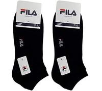 FILA 6 PAIA CALZINI FANTASMINI IN COTONE MERCERIZZATO UNISEX UOMO DONNA E RAGAZZI, TAGLIE E COLORI ASSORTITI (IT, Numero, 35, 38, Regular, Regular, 6 PAIA NERO)