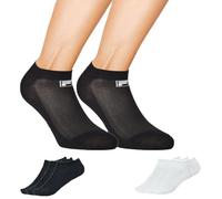 FILA 6 PAIA CALZINI INVISIBILI,FANTASMINI UNISEX UOMO DONNA,LOGO,TINTA UNITA,TAGLIE DALLA 35 ALLA 46, COLORI NERO BIANCO (IT, Numero 43-46, 3 NERO + 3 BIANCO)