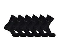 6 Paia Calzini uomo Fila tennis corti in spugna di cotone con logo art F9000