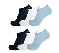 FILA 6 Paio Calzini, Invisible Sneakers Unisex, 35-46 Bianco e Nero