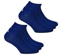 FILA 6 Paio Calzini, Invisible Sneakers Unisex, 35-46 Bianco e Nero