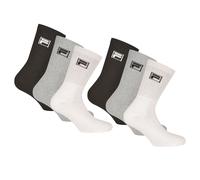 Fila 6 Paio Calzini Unisex - Spugna da Tennis, Crew Calzini, 35-46 (2x 3 Paa