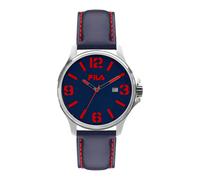 Fila, ,Accessories ,Uomo ,Blu ,ONE SIZE Orologio Analogico in Pelle Blu Filastyle