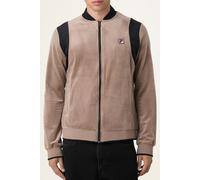 FILA Adriano Regular Velour Track Jacket Taupe Gray-black Taglia: S | Giacche leggere Outlet | Uomo | Nero