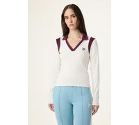 FILA Adriano Slim Johnny Collar Top Egret-fig Taglia: S | Polo Outlet | Donna