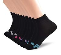 Fila Ankle Quarter Socks(10 Pack) Calzini, Nero, Taglia Unica (Pacco da 10) Donna