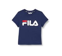 Fila Baia Mare Classic Logo T-Shirt, Blu Medievale, 7-9 Years Unisex-Adulto