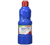 Fila Barattolo Tempera scolastica Giotto da 500 ml. Pronta all'uso. Lavabile. Senza glutine. Colore: blu.