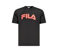 Fila Black Cotton Men T-Shirt - M