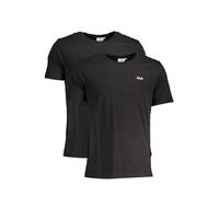 Fila Black Cotton Men TShirt - L