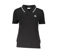 Fila Black Cotton Women Polo Shirt - XS