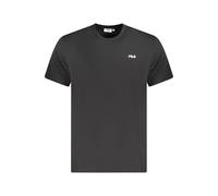 Fila Black Organic Cotton Men T-Shirt - S