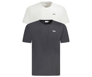 Fila Black Organic Cotton Men's T-Shirt - XXL