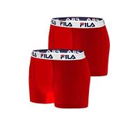 FILA Boxer da uomo FU5016, confezione da 2 pezzi, taglia L, articolo: -118 rosso, -118 rosso, L