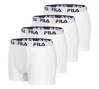 FILA Fi/1bcx4/Fu5016 Boxer Corti, Bianco (Wh), M (Pacco da 4) Uomo