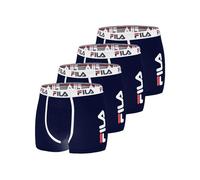FILA Fi/1bcx4/Fu5040 Boxer Corti, Blu (NV), L (Pacco da 4) Uomo