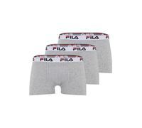 Fila FU5016/3 Uomini Boxers, S, Grigio, 3 Pezzi