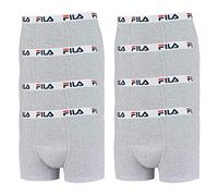 Fila Boxer Uomo 8 Pack - Logo Pants Cotton Stretch - Aderente - Bequem - Selezione Colore - Grigio, XL - 8 Pack