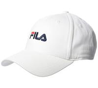 Fila, Brasov 6 Panel Cap With Linear Logo - Strap Back, Cappellino da Baseball, Unisex - Adulto, Bianco (Bright White), Taglia unica