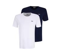 FILA Brod Tee Double Pack Brightwhite-medieval Bl Taglia: S | Magliette basic Outlet | Uomo | Bianco