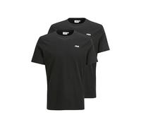 FILA Brod Tee/Double Pack T-Shirt, Nero, L Uomo