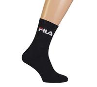 Fila CALZA TENNIS SPUGNA, OFFERTA 6 E 12 PEZZI, CALZINI SPORTIVI UNISEX (12 PEZZI NERO, 39-42)