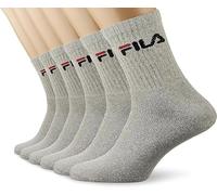 Fila CALZA TENNIS SPUGNA, OFFERTA 6 E 12 PEZZI, CALZINI SPORTIVI UNISEX (6 PEZZI GRIGIO, 39-42)