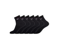 Fila Calze Sportive per Uomo (pacco da 6) 43-46 Nero